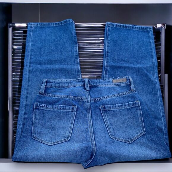 Blank NYC at Nordstrom The Baxter Ribcage Wide Leg Cropped Distressed Mom Jeans - Picture 5 of 8